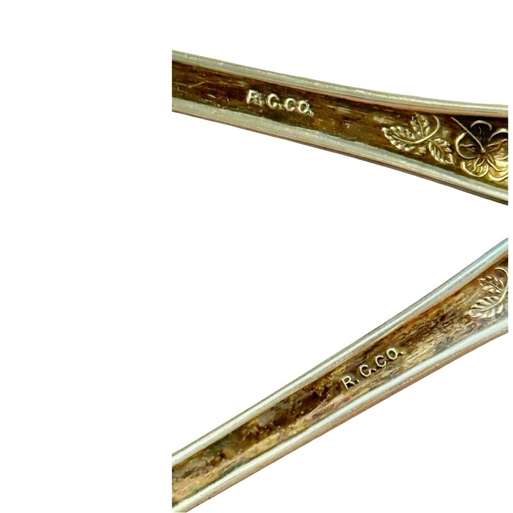 𝐀𝐍𝐓𝐈𝐐𝐔𝐄:𝐑.𝐂. 𝐂𝐎 𝐒𝐈𝐋𝐕𝐄𝐑 𝐑𝐎𝐒𝐄 𝐒𝐏𝐎𝐎𝐍-𝐅𝐎𝐑𝐊 𝐒𝐄𝐓 - Picture 7 of 7